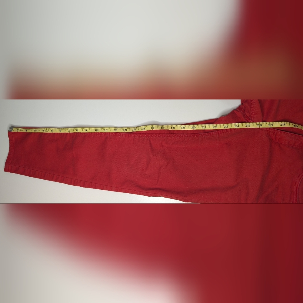 H&M Womens US 6 Skinny Red Jean Preowned - Picture 11 of 11